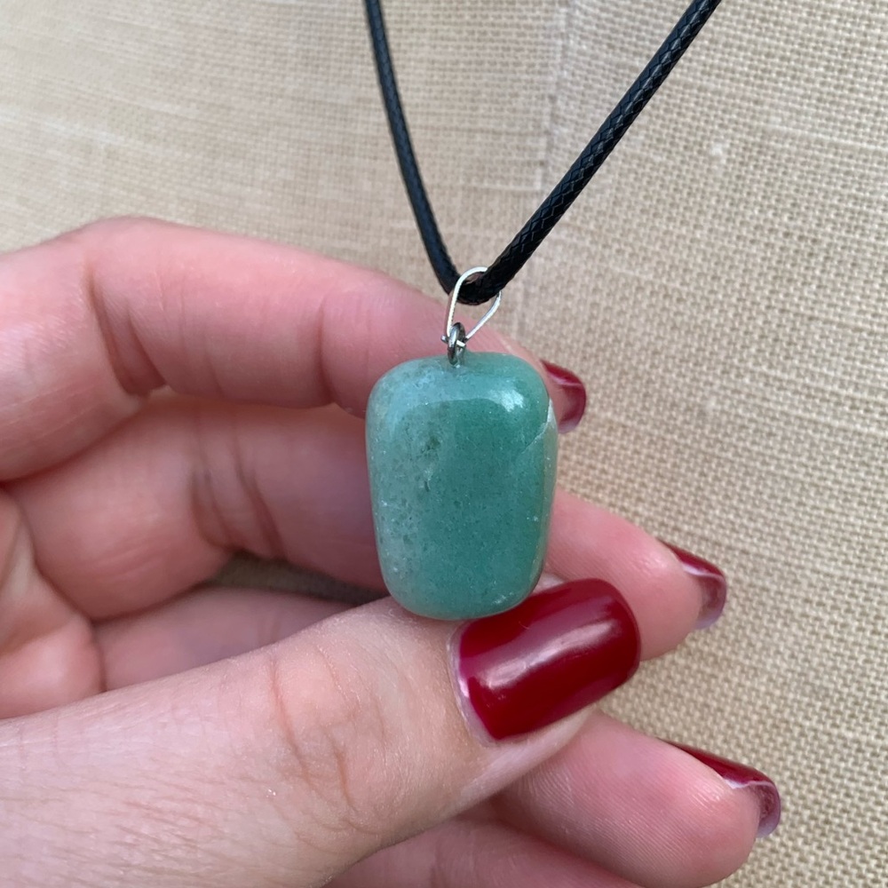Handmade Genuine Stone Chunk Amulet Necklace - Picture 10 of 15